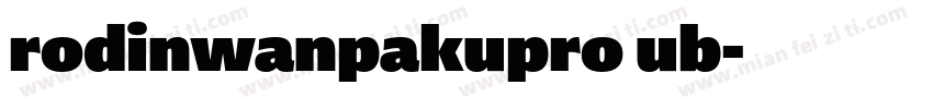 rodinwanpakupro ub字体转换